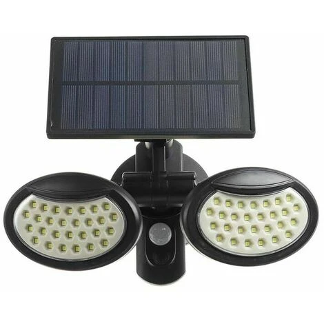 Faro Pannello Solare Ricaricabile Faretto 56 Led Sensore Rileva Movimento 3 Faro Pannello Solare Ricaricabile Faretto 56 Led Sensore Rileva Movimento - immagine 3
