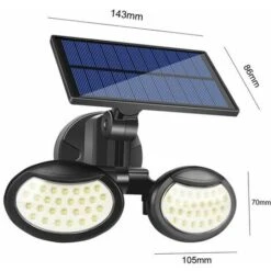 Faro Pannello Solare Ricaricabile Faretto 56 Led Sensore Rileva Movimento 7 Faro Pannello Solare Ricaricabile Faretto 56 Led Sensore Rileva Movimento -Vendite VIDAXL || LEDVANCE || STEINEL 11016793 4