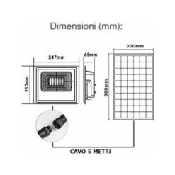 V-TAC VT-40W Faro Led 40W Autoalimentato Nero Con Pannello Solare 16W E Telecomando 4000K IP65 – Sku 8574 -Vendite VIDAXL || LEDVANCE || STEINEL 11774869 5