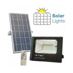 V-TAC VT-25W Faro Led 25W Autoalimentato Nero Con Pannello Solare 12W E Telecomando 6000K IP65 – Sku 94006 -Vendite VIDAXL || LEDVANCE || STEINEL 11774874 3