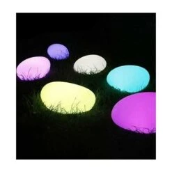 V-TAC VT-7804 Lampada LED Da Terra Pietra Arrotondata Light Multicolor RGB Batteria Ricaricabile IP67 Con Telecomando - Sku 40171 -Vendite VIDAXL || LEDVANCE || STEINEL 12075251 4