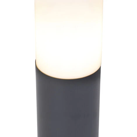 QAZQA + Palo Da Terrazza Rox - Moderno - Plastico,Acciaio Inossidabile - Grigio Scuro - Cilindro/Tondo Max. 1 X Watt 4 QAZQA + Palo Da Terrazza Rox - Moderno - Plastico,Acciaio Inossidabile - Grigio Scuro - Cilindro/Tondo Max. 1 X Watt - immagine 4