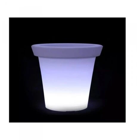 Lampada Luce Led RGBW Luminoso Forma Vaso Ricaricabile Con Telecomando Incluso IP54 35X35X32cm SKU-40211 1 Lampada Luce Led RGBW Luminoso Forma Vaso Ricaricabile Con Telecomando Incluso IP54 35X35X32cm SKU-40211
