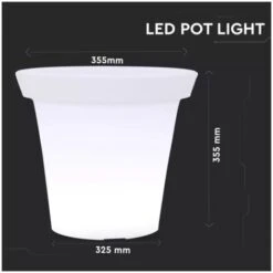 Lampada Luce Led RGBW Luminoso Forma Vaso Ricaricabile Con Telecomando Incluso IP54 35X35X32cm SKU-40211 6 Lampada Luce Led RGBW Luminoso Forma Vaso Ricaricabile Con Telecomando Incluso IP54 35X35X32cm SKU-40211 -Vendite VIDAXL || LEDVANCE || STEINEL 12389080 3