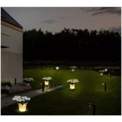 Lampada Luce Led RGBW Luminoso Forma Vaso Ricaricabile Con Telecomando Incluso IP54 35X35X32cm SKU-40211 7 Lampada Luce Led RGBW Luminoso Forma Vaso Ricaricabile Con Telecomando Incluso IP54 35X35X32cm SKU-40211 -Vendite VIDAXL || LEDVANCE || STEINEL 12389080 4