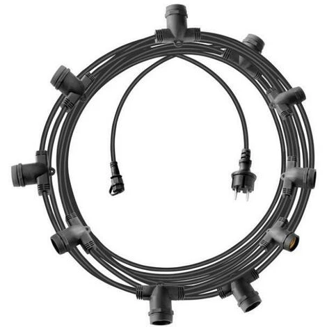 Brennenstuhl 10mt Di Catena 10 Luci Attacco Grande E27 Da Esterno Ed Interno Ip44 Colore Nero 1175192020 1 Brennenstuhl 10mt Di Catena 10 Luci Attacco Grande E27 Da Esterno Ed Interno Ip44 Colore Nero 1175192020