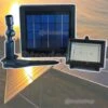 Trade Shop - Faretto Faro Ad Energia Solare 36 Led Smd Da Giardino Pannello Batteria Ricarica