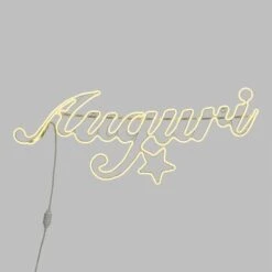 Decorazione Luminosa A Led Scritta Auguri Luce Di Natale Effetto Neon Da Esterno 115 Cm -Vendite VIDAXL || LEDVANCE || STEINEL 14346101 4