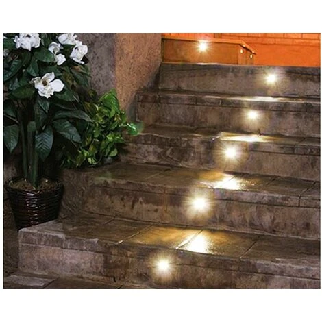 Set Da 9 Mini Faretto LED Esterno Giardino Incasso 1W Luce Calda 15mm Segnapasso 2 Set Da 9 Mini Faretto LED Esterno Giardino Incasso 1W Luce Calda 15mm Segnapasso - immagine 2