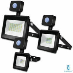 FARO A LED FARETTO CON SENSORE DI MOVIMENTO FREDDO ESTERNO 10W 20W 30W 50W-50 Watt-FREDDA - Luce: Fredda - Watt: 50 Watt