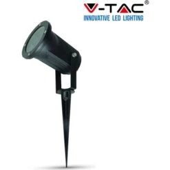 FARETTO PORTALAMPADA ORIENTABILE CON PICCHETTO DA GIARDINO LAMPADINE GU10 IP44