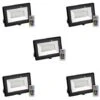 FARO RGB LED FARETTO RGB COLORATO ESTERNO FARETTI RGB COLORATI IP65 10 WATT 5PZ