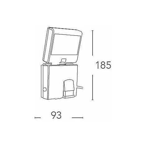Proiettore Led Con Sensore Impermeabile 2 Proiettore Led Con Sensore Impermeabile - immagine 2