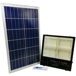 Faro LED Esterno Pannello Solare 400W Luce Fredda Calda Naturale Controllo Remot