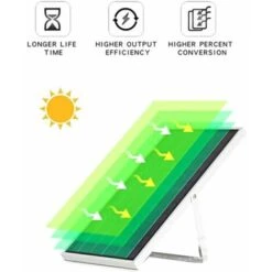 Faro Led 10w Pannello Solare Esterno Luce Fredda Faretto Nero Slim Giardno -Vendite VIDAXL || LEDVANCE || STEINEL 17057896 3