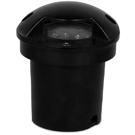 Segnapasso Calpestabile Led 5W Da Incasso Rotondo Doppia Emissione Nero IP65 Bianco Caldo 3000K Wisdom 2 Segnapasso Calpestabile Led 5W Da Incasso Rotondo Doppia Emissione Nero IP65 Bianco Caldo 3000K Wisdom - immagine 2