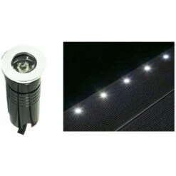 Faretto LED 3W Luce Fredda Segnapasso Incasso Calpestabile Esterno Interno DR