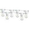 Catena Luminosa Bianca Decorativa Vintage 10m Stringa 20 Portalampade Gazebo