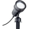 B.K.Licht Faretto LED Da Giardino Orientabile, Luce Con Picchetto Per L’illuminazione Da Esterni IP44, Supporto Per Applicazione A Parete, Luce Calda, Include Lampadina Da 3W GU10, Colore Nero, 230V