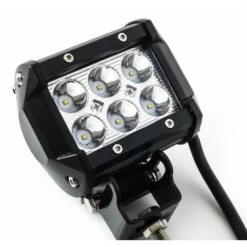 Faretto 18W 6 LED 12V Per Auto Jeep Barca Luce 6000K Faro Universale IP68