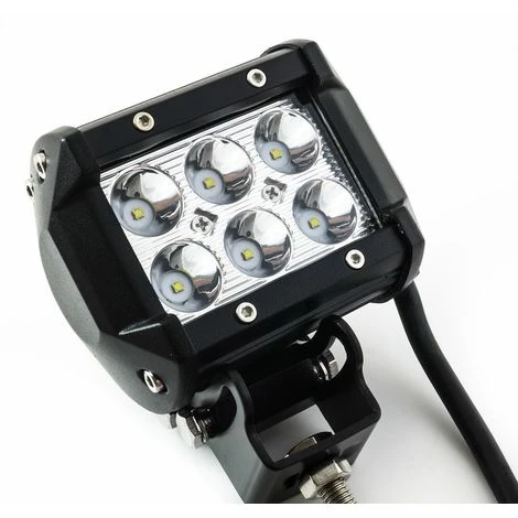 Faretto 18W 6 LED 12V Per Auto Jeep Barca Luce 6000K Faro Universale IP68 1 Faretto 18W 6 LED 12V Per Auto Jeep Barca Luce 6000K Faro Universale IP68