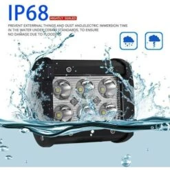 Faretto 18W 6 LED 12V Per Auto Jeep Barca Luce 6000K Faro Universale IP68 7 Faretto 18W 6 LED 12V Per Auto Jeep Barca Luce 6000K Faro Universale IP68 -Vendite VIDAXL || LEDVANCE || STEINEL 20213579 3