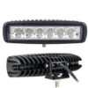 Faretto 18W 6 LED 12V Luce Fredda 6000K 60° IP67 Per FUORISTRADA BARCHE 1770lm