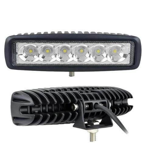 Faretto 18W 6 LED 12V Luce Fredda 6000K 60° IP67 Per FUORISTRADA BARCHE 1770lm 1 Faretto 18W 6 LED 12V Luce Fredda 6000K 60° IP67 Per FUORISTRADA BARCHE 1770lm