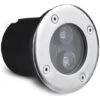 3W Faretto Incasso 3 LED Da Esterno 220v Segnapasso Calpestabile IP65 Bianco Caldo