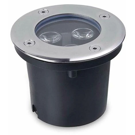 3W Faretto Incasso 3 LED Da Esterno 220v Segnapasso Calpestabile IP65 Bianco Caldo 2 3W Faretto Incasso 3 LED Da Esterno 220v Segnapasso Calpestabile IP65 Bianco Caldo - immagine 2