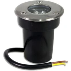 Faretto 2W Incasso 1 LED Da Esterno 220v Segnapasso Calpestabile IP65 Bianco Caldo