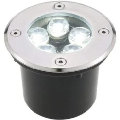 Faretto 5W Incasso 5 LED Da Esterno 220v Segnapasso Calpestabile IP65 Bianco Caldo