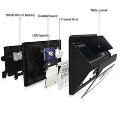 1 X FARETTO DA ESTERNO 20 LED CON SENSORE CREPUSCOLARE E PANNELLO SOLARE FACILE -Vendite VIDAXL || LEDVANCE || STEINEL 23241841 4