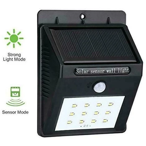 2 X FARETTO DA ESTERNO 20 LED CON SENSORE CREPUSCOLARE E PANNELLO SOLARE FACILE 5 2 X FARETTO DA ESTERNO 20 LED CON SENSORE CREPUSCOLARE E PANNELLO SOLARE FACILE - immagine 5