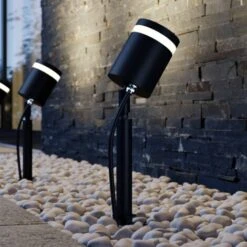 Lindby Margrit Faretto Con Picchetto, Grigio Scuro