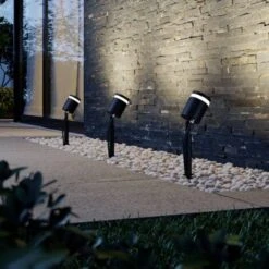 Lindby Margrit Faretto Con Picchetto, Grigio Scuro -Vendite VIDAXL || LEDVANCE || STEINEL 23347356 3