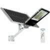 Faro LED LAMPIONE Stradale PANNELLO SOLARE STAFFA E TELECOMANDO 100W