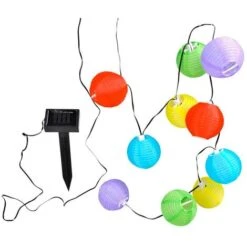 Set 10 Lanterne A Energia Solare Multicolor 240cm Per Giardino Outdoor Lights -Vendite VIDAXL || LEDVANCE || STEINEL 2539219 3