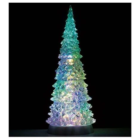 Albero Luminoso Multicolor LEMAX 94510 VILLAGGIO DI NATALE Crystal Lighted Tree, 4 Color Changeablr & Color Transformation 1 Albero Luminoso Multicolor LEMAX 94510 VILLAGGIO DI NATALE Crystal Lighted Tree, 4 Color Changeablr & Color Transformation