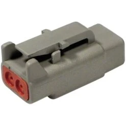 TE Connectivity DTM 06-2 S Connettore Circolare Spina Dritta Tot Poli: 2 Serie (connettore Circolare): DTM 1 Pz.