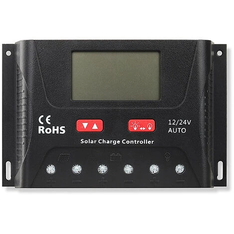 Regolatore Di Carica Solare 12v/24v Auto Pwm 30a Hp2430 1 Regolatore Di Carica Solare 12v/24v Auto Pwm 30a Hp2430