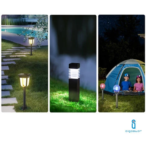 LUCE LED SOLARE DA GIARDINO 6500K MOLTO LUMINOSO 120° LAMPIONCINO IN ACCIAIO 8 PEZZI 4 LUCE LED SOLARE DA GIARDINO 6500K MOLTO LUMINOSO 120° LAMPIONCINO IN ACCIAIO 8 PEZZI - immagine 4