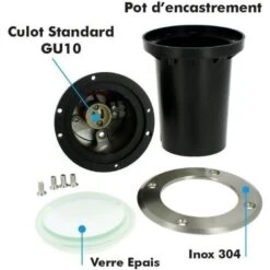 Set Di 6 Downlight INOX 304 GU10 IP67 -Vendite VIDAXL || LEDVANCE || STEINEL 26693997 3