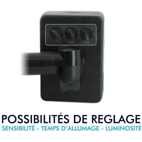 Proiettore LED 30W Rilevatore Di Movimento Da Esterno Nero Température De Couleur: Bianco Neutro 4000K 3 Proiettore LED 30W Rilevatore Di Movimento Da Esterno Nero Température De Couleur: Bianco Neutro 4000K - immagine 3