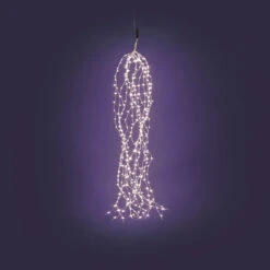 CASCATA LUMINOSA BIANCA CALDA 300 MICROLED INTERNO/ESTERNO