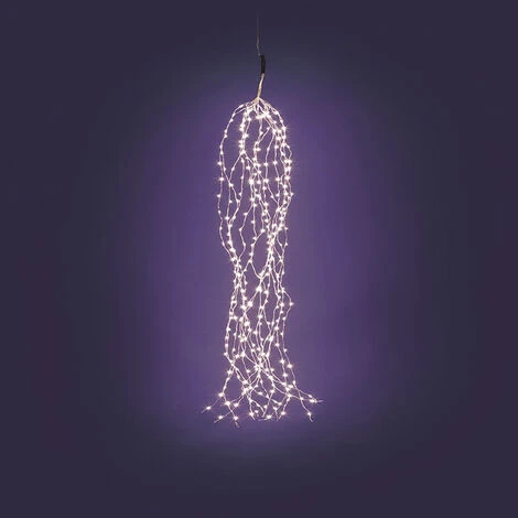 CASCATA LUMINOSA BIANCA CALDA 300 MICROLED INTERNO/ESTERNO 1 CASCATA LUMINOSA BIANCA CALDA 300 MICROLED INTERNO/ESTERNO