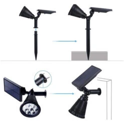 Picchetto Faretto LED Solare 7W Da Giardino Lampada LED Multicolor Segnapasso -Vendite VIDAXL || LEDVANCE || STEINEL 27762262 4