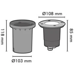 Set Di 10 Downlight INOX 304 GU10 IP67 -Vendite VIDAXL || LEDVANCE || STEINEL 28222181 3