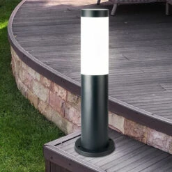 Set Di 4 Lampade Da Terra A LED Per Esterni ANTRACITE Illuminazione Da Giardino Cortile Vialetto Luci Di Base In Acciaio Inox -Vendite VIDAXL || LEDVANCE || STEINEL 28659998 4