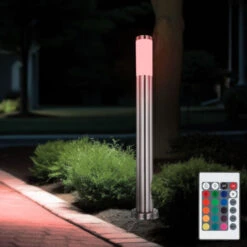 Set Di 2 Lampade Da Appoggio In Acciaio Inossidabile A LED RGB TELECOMANDO Luci Da Terra Per Percorsi Esterni Da Giardino DIMMERABILE -Vendite VIDAXL || LEDVANCE || STEINEL 28660136 5